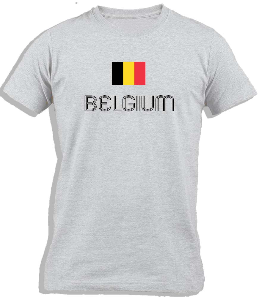 Ay Cabron™ Belgium With Flag | Belgian Flag Cotton T-Shirt For Kids