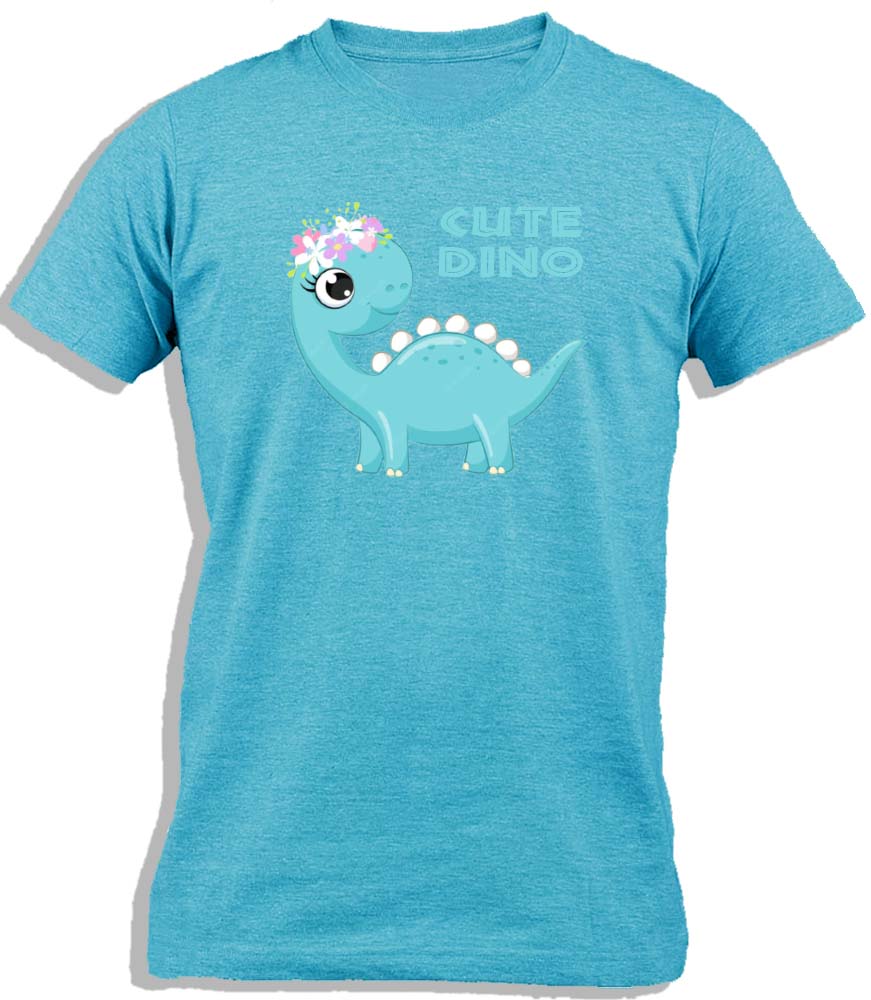 Ay Cabron™ Baby Dinosaur | Cute Dino With Heart Kisses | Cute Baby Dino Cotton T-Shirt For Kids
