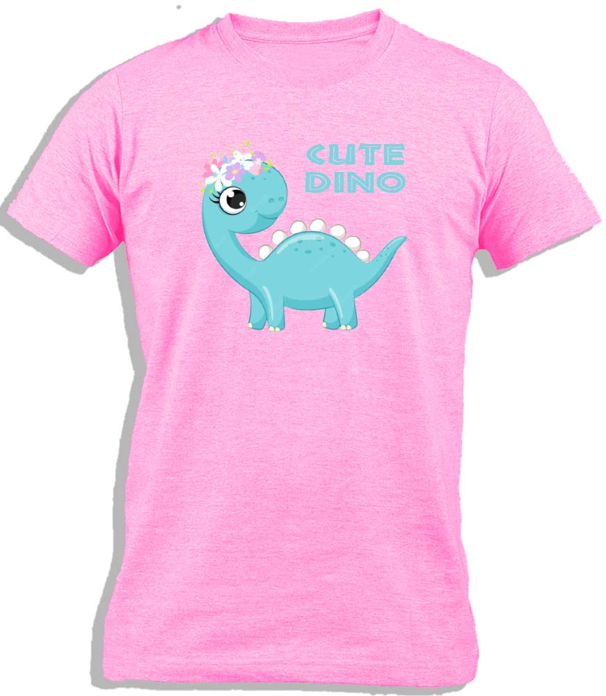 Ay Cabron™ Baby Dinosaur | Cute Dino With Heart Kisses | Cute Baby Dino Cotton T-Shirt For Kids