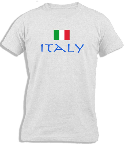 Ay Cabron™ Italy With Flag | Italian Flag Cotton T-Shirt For Kids