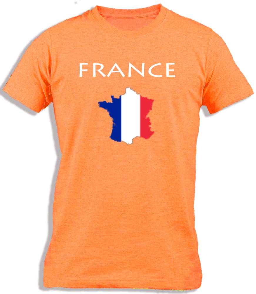 Ay Cabron™ France Map Flag | Territory With French Flag Cotton T-Shirt For Men