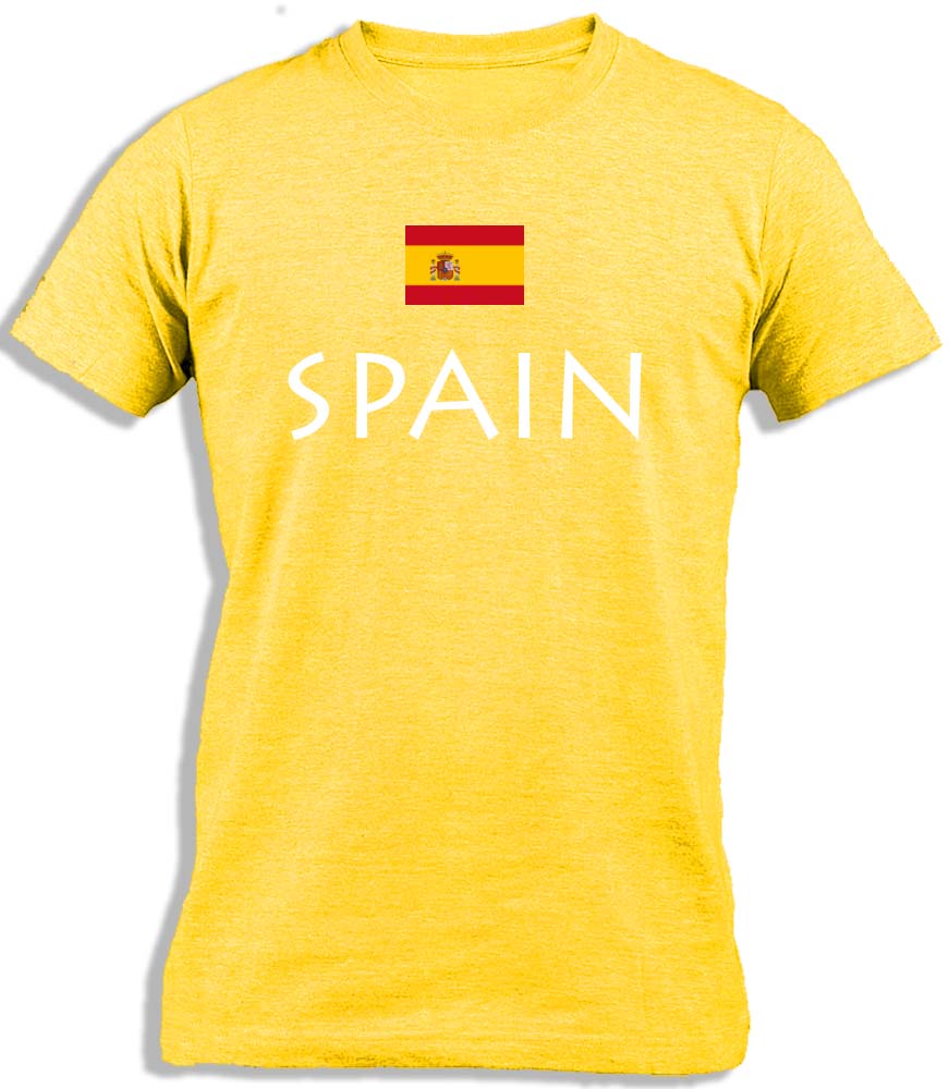 Ay Cabron™ Spain With Flag | Spanish Flag Cotton T-Shirt For Men