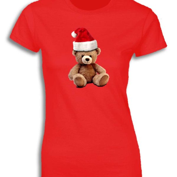 TEDDY BEAR SANTA HAT FOR WOMEN