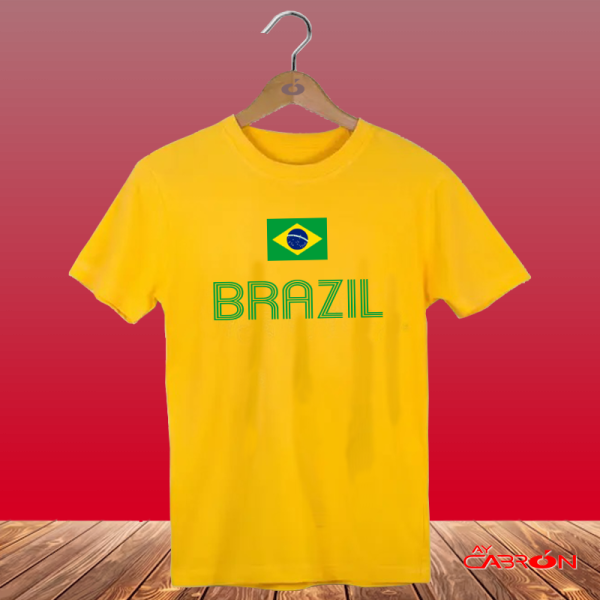 BRAZIL WITH FLAG FOR KIDS