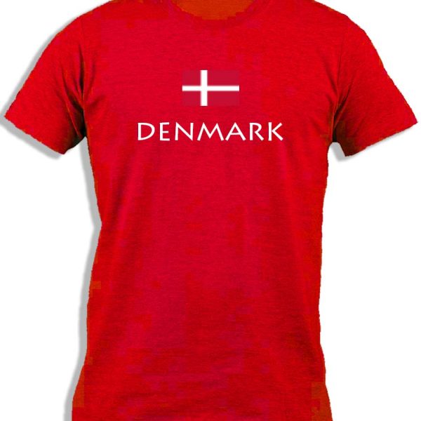 DENMARK WITH FLAG