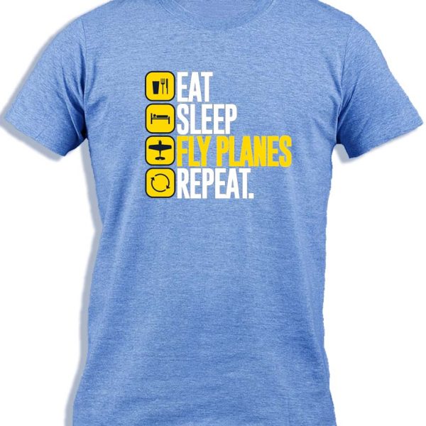 EAT SLEEP FLY AIRPLANES REPEAT FOR KIDS