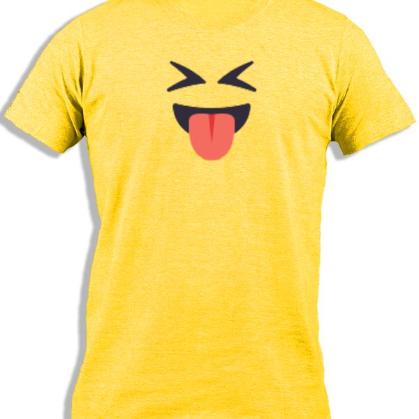 EMOJI FACE SQUINTING WITH TONGUE FOR KIDS