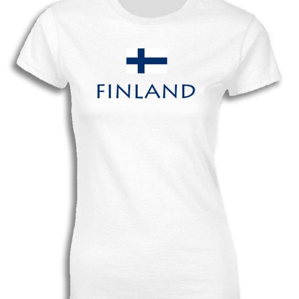 FINLAND WITH FLAG