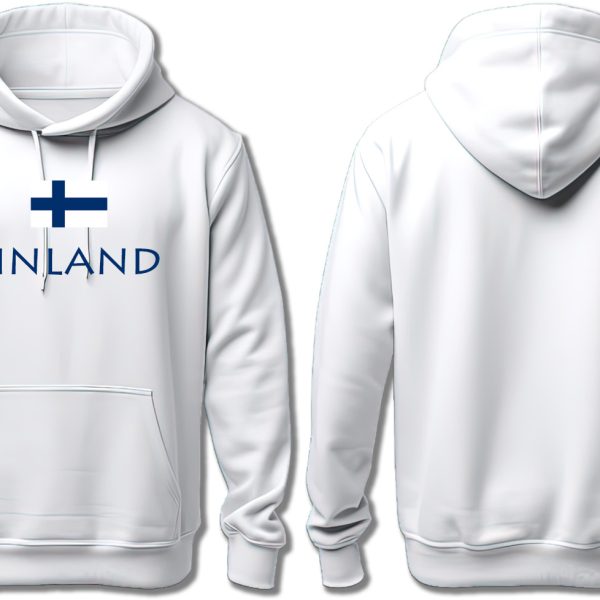 FINLAND WITH FLAG