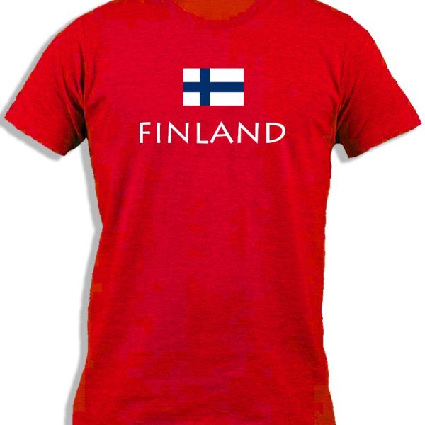 FINLAND WITH FLAG
