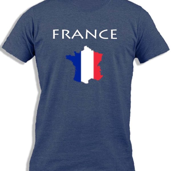 FRANCE MAP FLAG