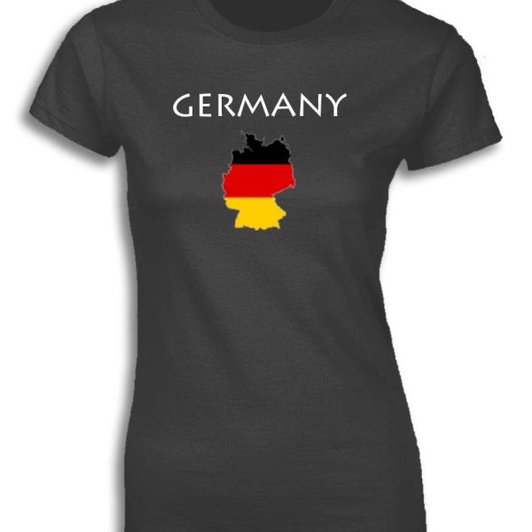 GERMANY MAP FLAG FOR WOMEN