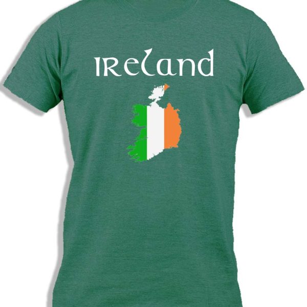 IRELAND MAP FLAG