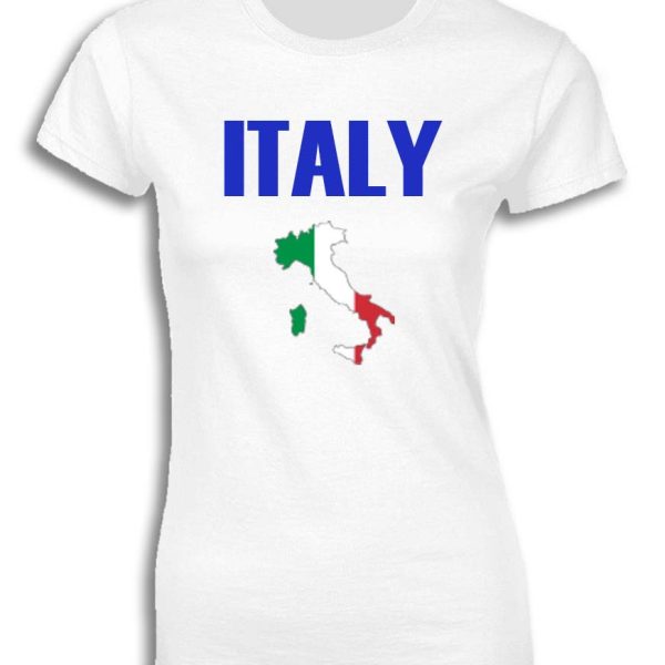 ITALY MAP FLAG FOR WOMEN