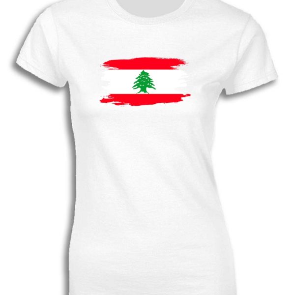 LEBANON PAINTED FLAG FOR WOMEN