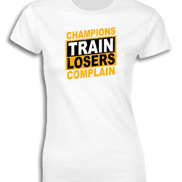 CHAMPIONS TRAIN LOSERS COMPLAIN FOR WOMEN