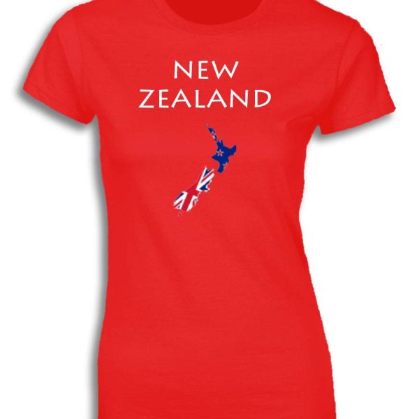 NEW ZEALAND MAP FLAG FOR WOMEN