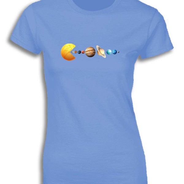 PACMAN EATING PLANETS FOR WOMEN