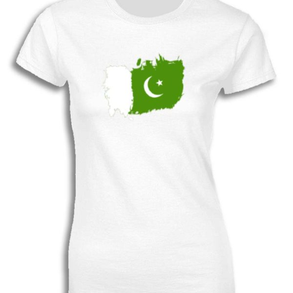 PAKISTAN FLAG PAINTED FOR WOMEN