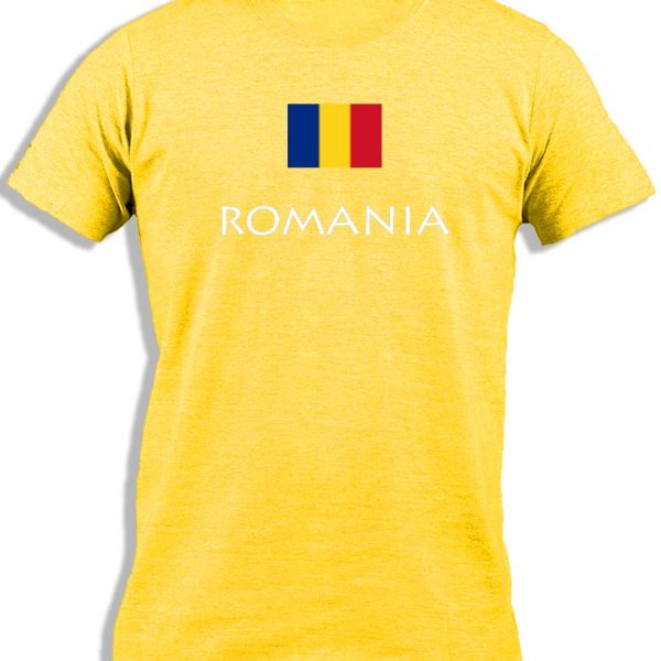 ROMANIA WITH FLAG