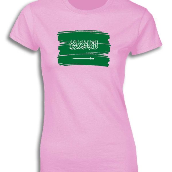 SAUDI ARABIA PAINTED FLAG FOR WOMEN