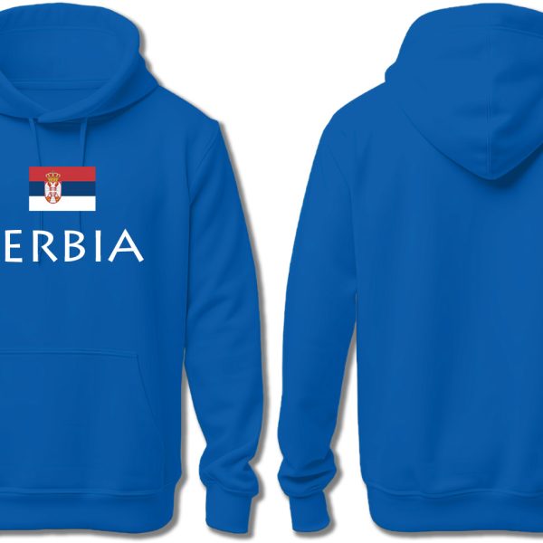 SERBIA WITH FLAG