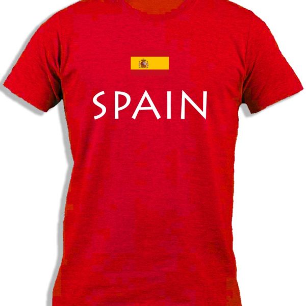 SPAIN WITH FLAG FOR KIDS