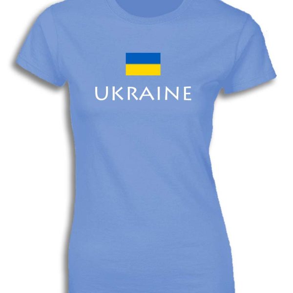 UKRAINE WITH FLAG FOR WOMEN