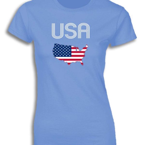 USA MAP FLAG FOR WOMEN
