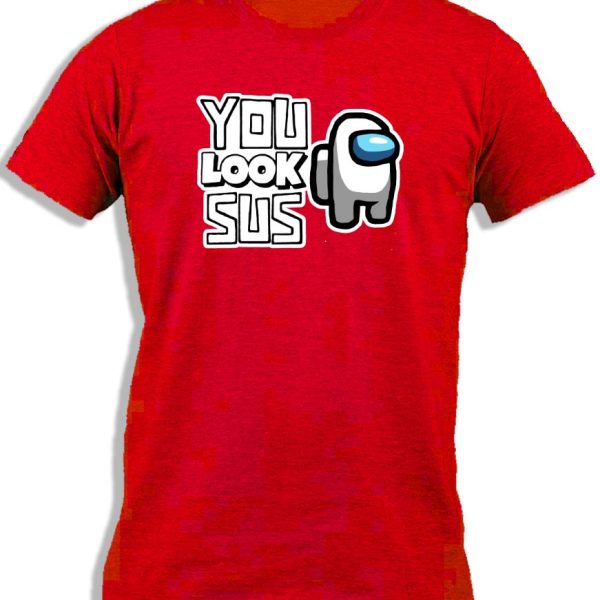 AMONG US YOU LOOK SUS WHITE FOR KIDS
