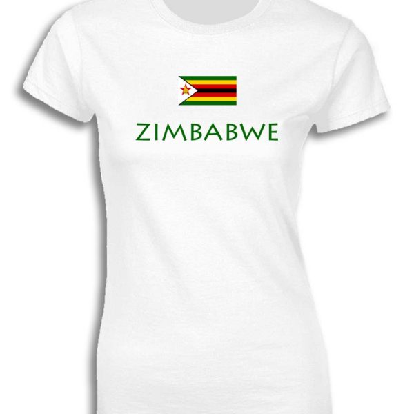 ZIMBABWE WITH FLAG FOR WOMEN